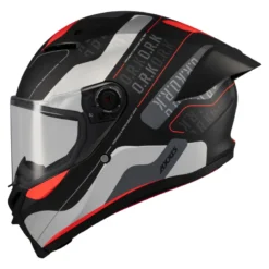 Kask integralny AXXIS FENIX ORK B5 MATT czarny czerwony szary