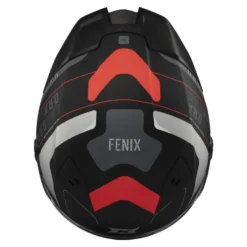 Kask integralny AXXIS FENIX ORK B5 MATT czarny czerwony szary