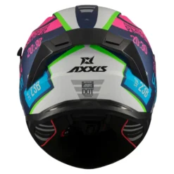 Kask integralny AXXIS PANTHER SV PASSENGER C8 MATT niebieski różowy zielony szary