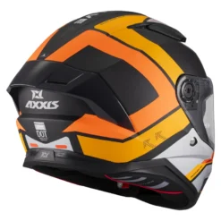 Kask integralny AXXIS PANTHER SV VALVE B4 MATT żółty pomarańczowy szary czarny