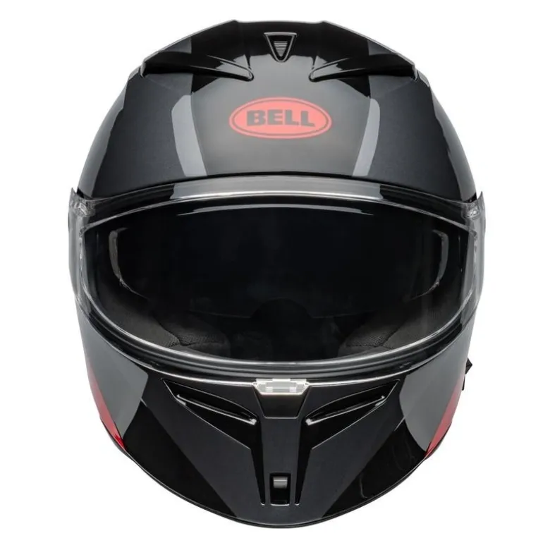 Kask integralny BELL LITHIUM ECE6 SHEAR METALLIC GREY RED czarny czerwony szary