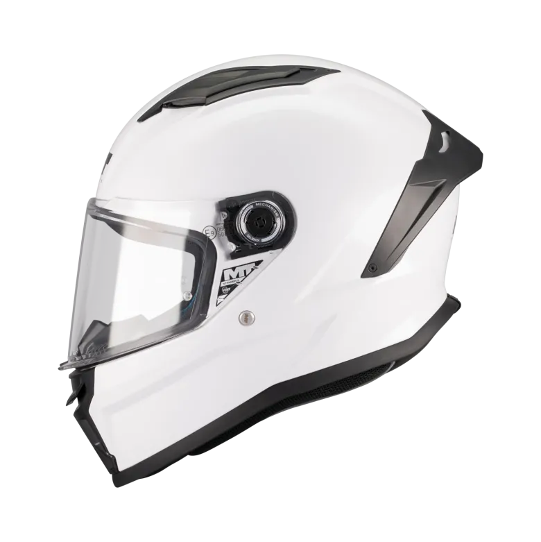 Kask integralny dziecięcy MT STINGER 2 KIDS PURE GLOSS WHITE biały