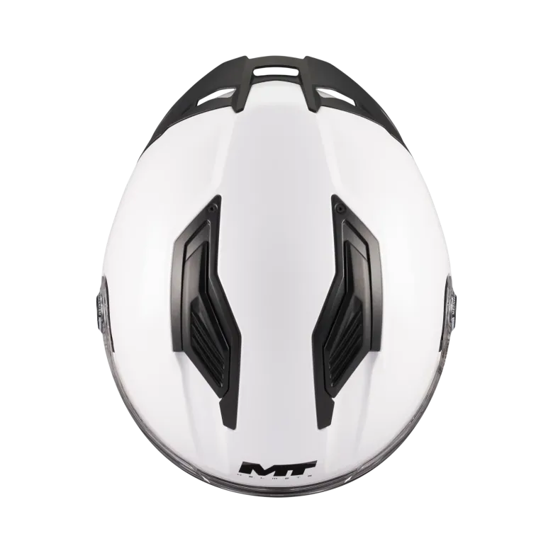Kask integralny dziecięcy MT STINGER 2 KIDS PURE GLOSS WHITE biały