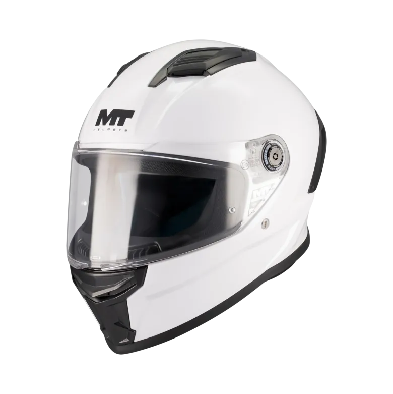 Kask integralny dziecięcy MT STINGER 2 KIDS PURE GLOSS WHITE biały