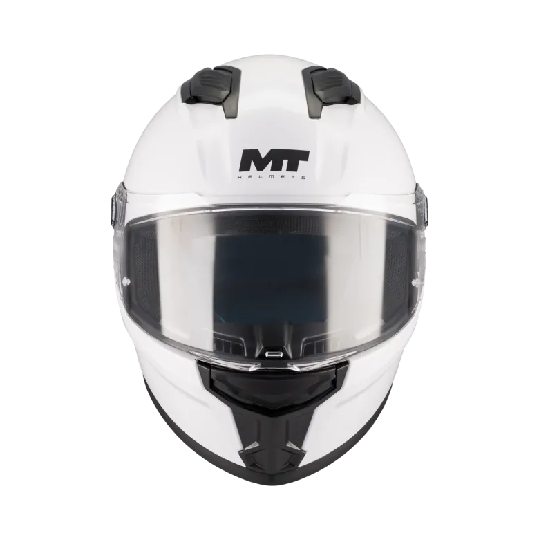 Kask integralny dziecięcy MT STINGER 2 KIDS PURE GLOSS WHITE biały