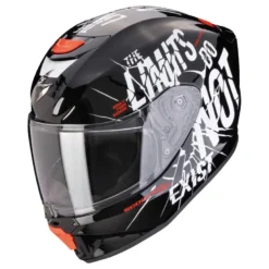 Kask integralny dziecięcy SCORPION EXO-JNR BOUM BLACK/WHITE czarny biały