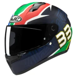 Kask integralny HJC C10 BB33 BLACK/BLUE niebieski czerwony zielony czarny