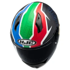 Kask integralny HJC C10 BB33 BLACK/BLUE niebieski czerwony zielony czarny