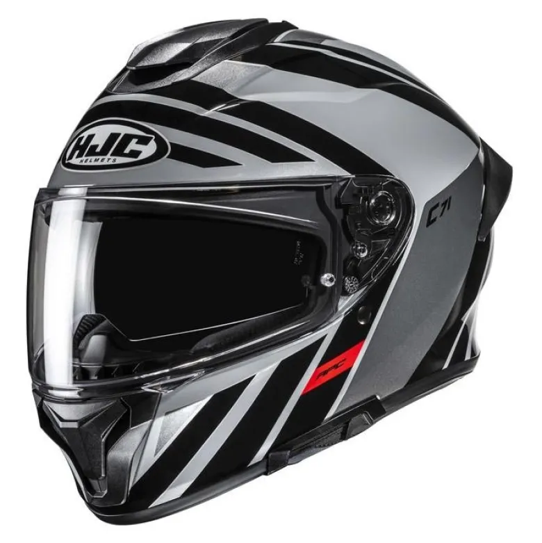 Kask integralny HJC C71 FABER BLACK/RED czarny czerwony