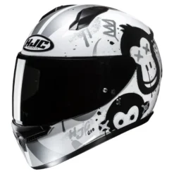 Kask integralny HJC C10 GETI BLACK/SILVER biały srebrny czarny