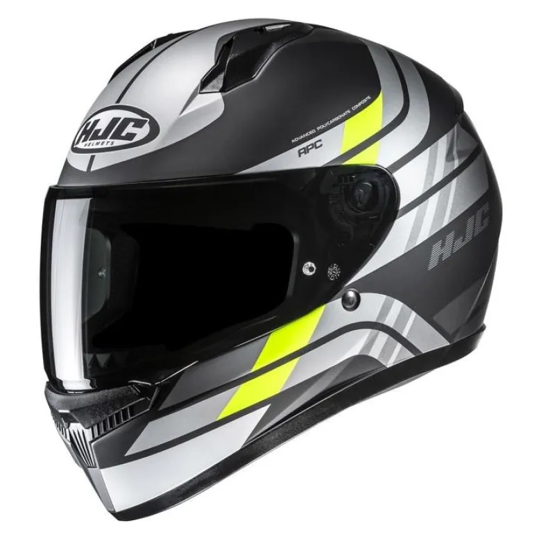 Kask integralny HJC C10 HIPER GREY/YELLOW szary żółty