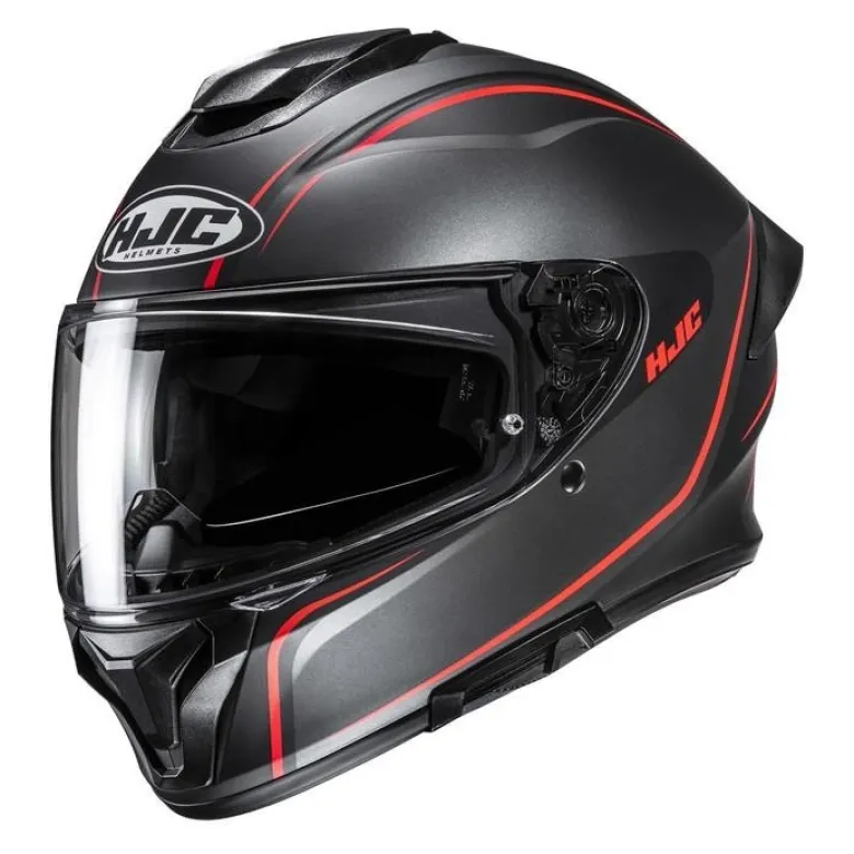 Kask integralny HJC C71 QUEZ BLACK/RED czarny czerwony