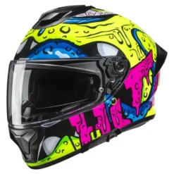 Kask integralny HJC C71 SQUEEZE YELLOW/PINK żółty fluo różowy niebieski czarny