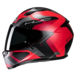 Kask integralny HJC C10 TINS BLACK/RED czerwony czarny szary