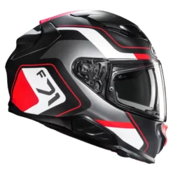 Kask integralny HJC F71 ARCAN BLACK/RED szary czerwony czarny biały