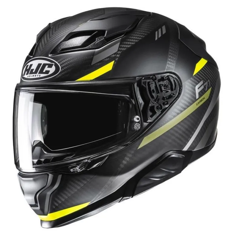 Kask integralny HJC F71 CARBON ESIRA BLACK/YELLOW czarny żółty