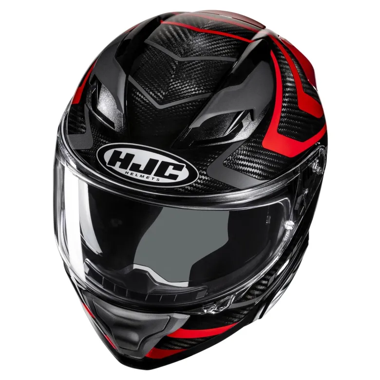 Kask integralny HJC F71 CARBON NEVIO BLACK/RED czarny czerwony