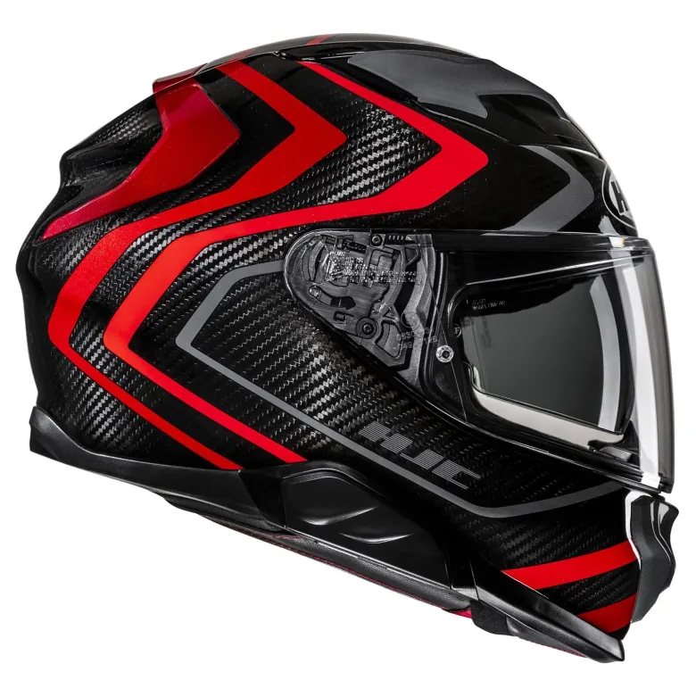 Kask integralny HJC F71 CARBON NEVIO BLACK/RED czarny czerwony