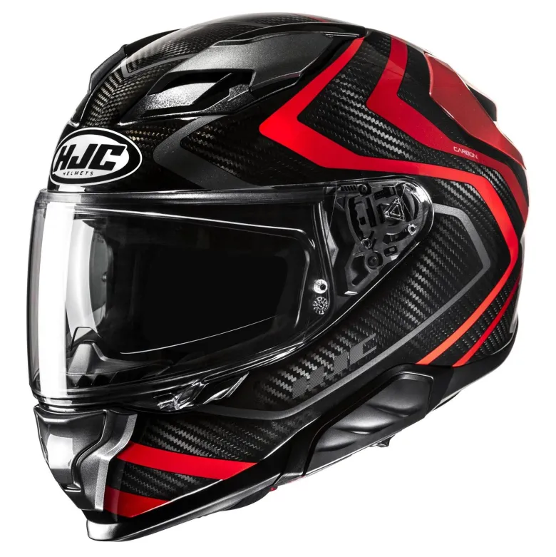 Kask integralny HJC F71 CARBON NEVIO BLACK/RED czarny czerwony