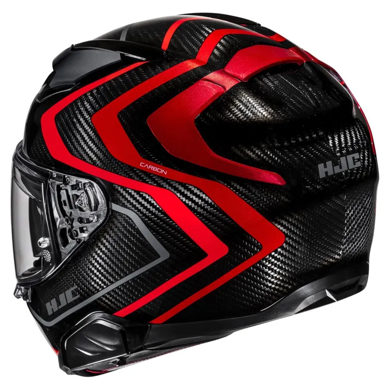 Kask integralny HJC F71 CARBON NEVIO BLACK/RED czarny czerwony