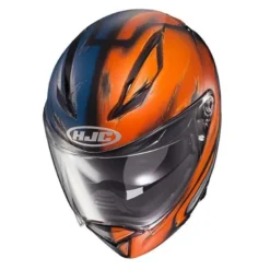 Kask integralny HJC F70 DEATHSTROKE DC COMICS BLUE/ORANGE niebieski pomarańczowy szary czarny