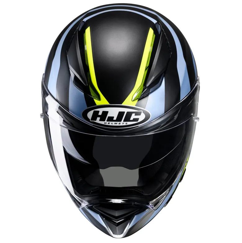 Kask integralny HJC F70 GALLA BLUE/YELLOW niebieski żółty fluo czarny
