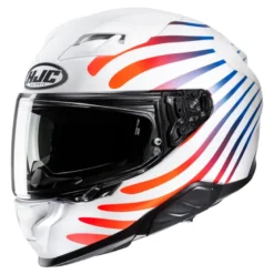 Kask integralny HJC F71 ZEN WHITE/RED biały czerwony niebieski