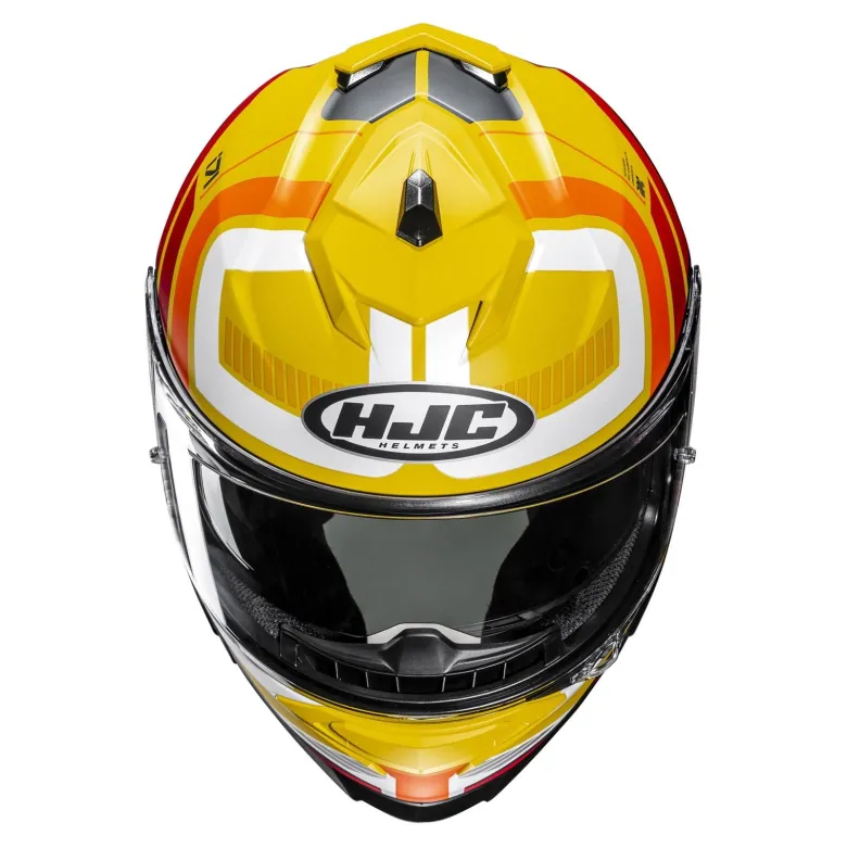 Kask integralny HJC I71 VIZ YELLOW/RED żółty czerwony