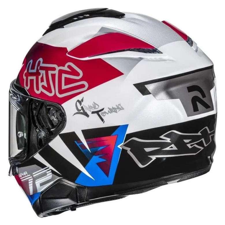 Kask integralny HJC RPHA 72 GOLDY WHITE/RED biały czerwony