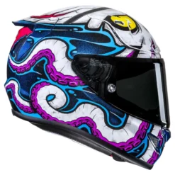 Kask integralny HJC RPHA 12 KRAKEN WHITE/BLUE biały niebieski