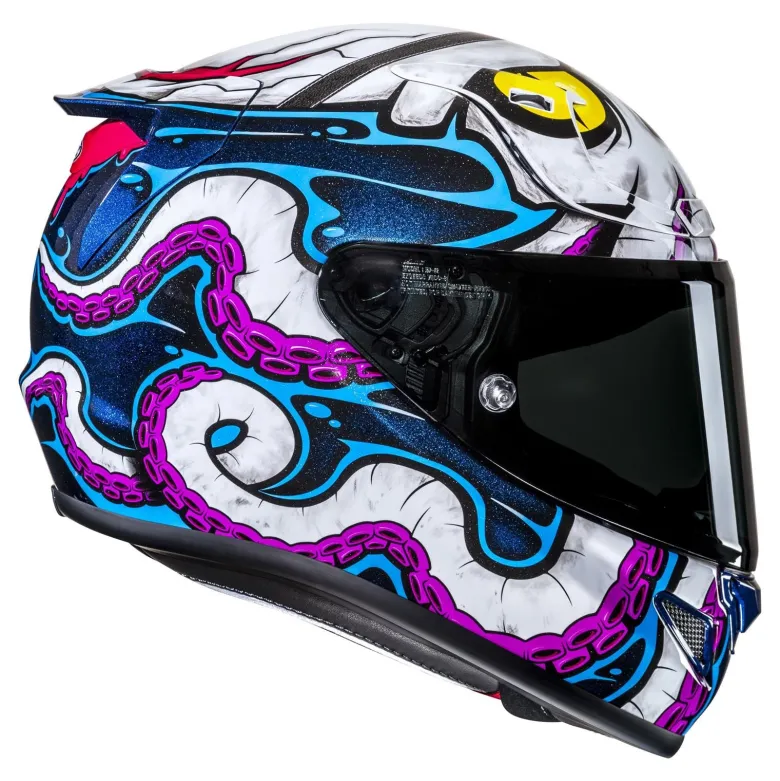 Kask integralny HJC RPHA 12 KRAKEN WHITE/BLUE biały niebieski