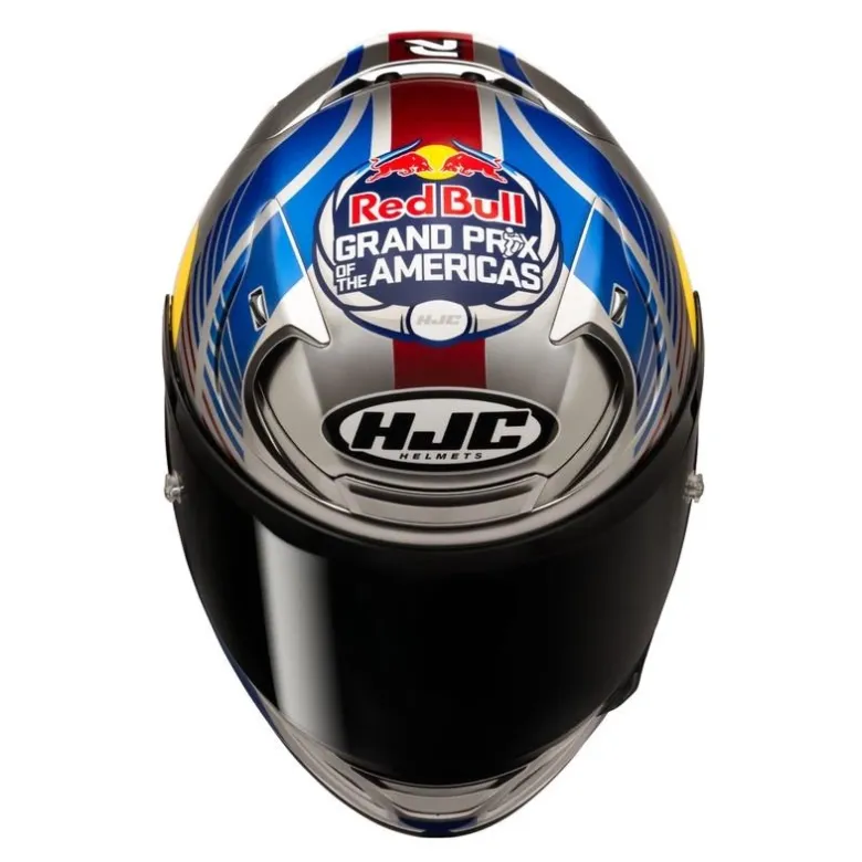 Kask integralny HJC RPHA 12 RED BULL AUSTIN GP 2 niebieski żółty czerwony