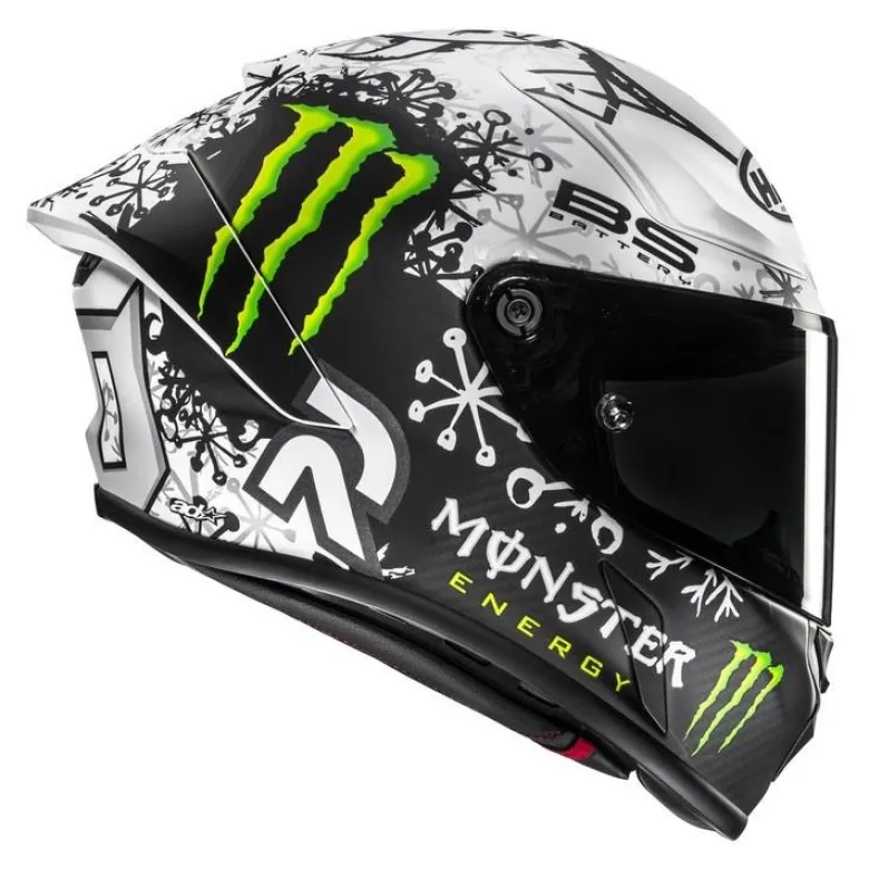 Kask integralny HJC RPHA 1 V2 CARBON QUARTARARO SNOW DIABLO REPLICA BLACK/WHITE czarny biały