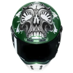 Kask integralny HJC V10 CRANIA GREEN/WHITE zielony biały