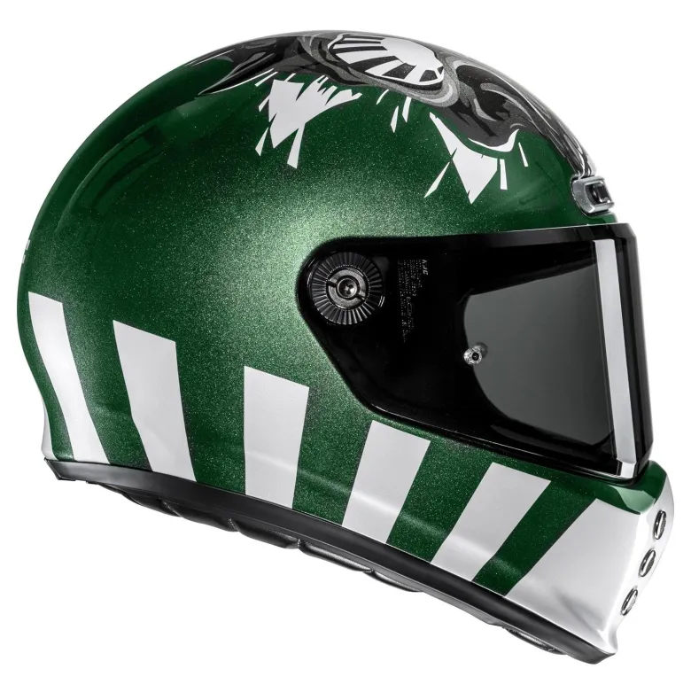 Kask integralny HJC V10 CRANIA GREEN/WHITE zielony biały