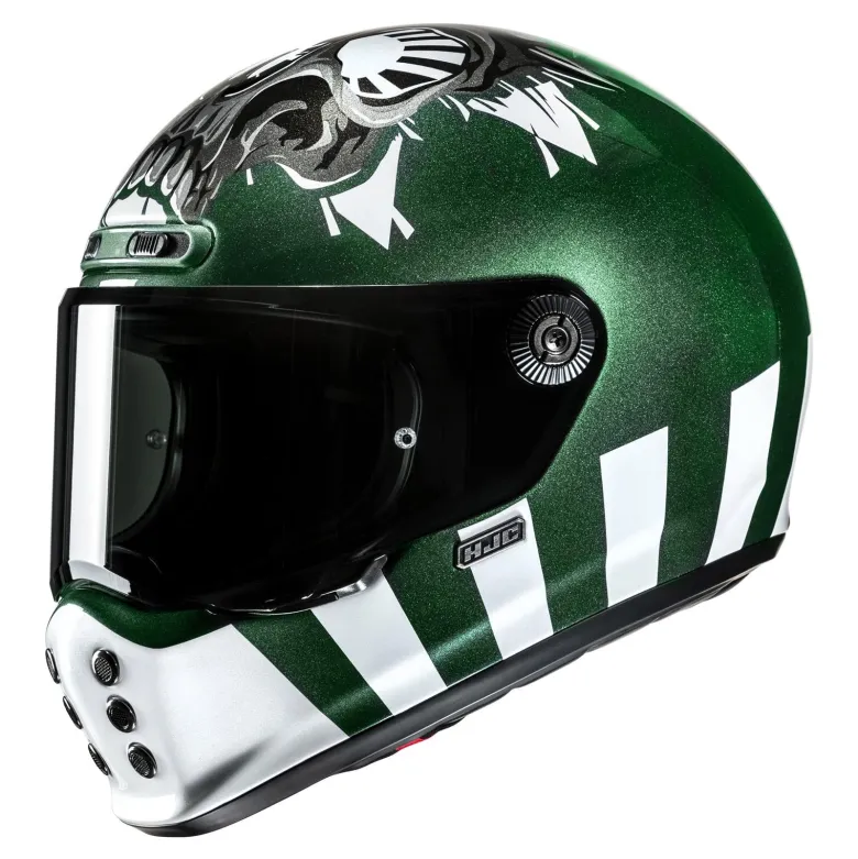 Kask integralny HJC V10 CRANIA GREEN/WHITE zielony biały