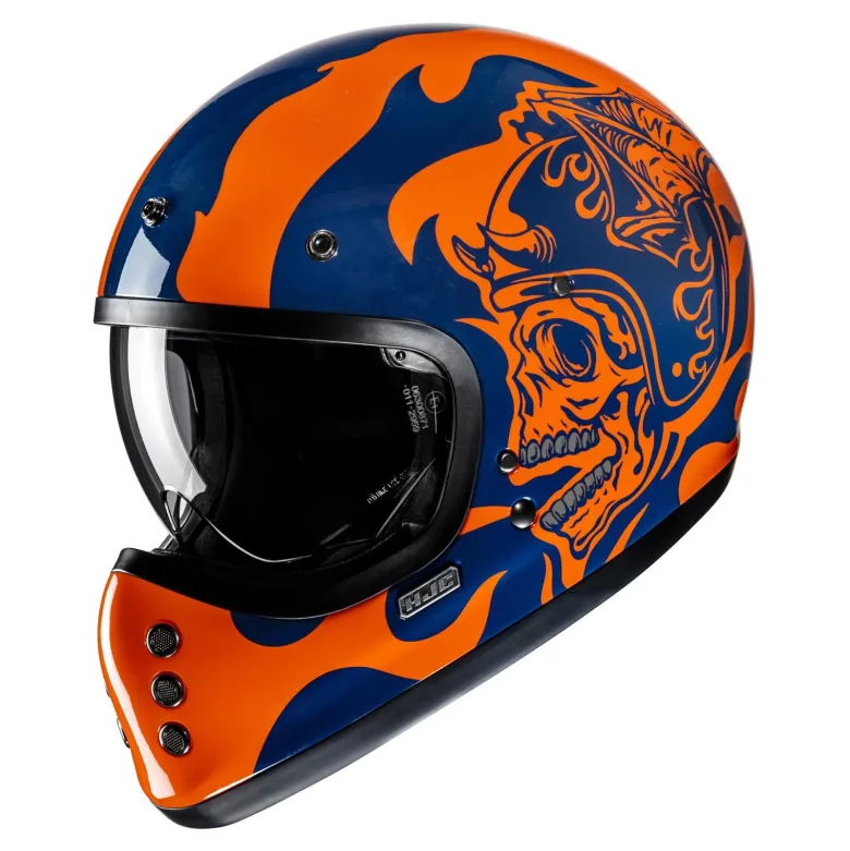 Kask integralny HJC V60 FLAME BLACK/RED czarny czerwony