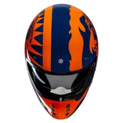 Kask integralny HJC V60 FLAME BLACK/RED czarny czerwony