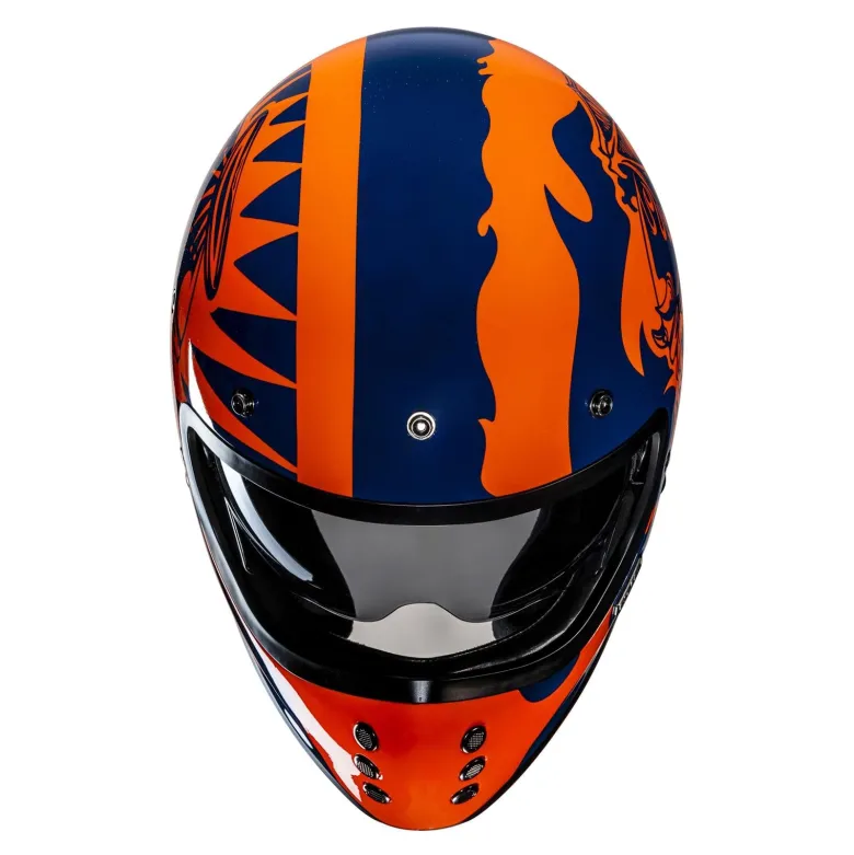 Kask integralny HJC V60 FLAME BLACK/RED czarny czerwony