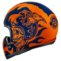Kask integralny HJC V60 FLAME BLACK/RED czarny czerwony
