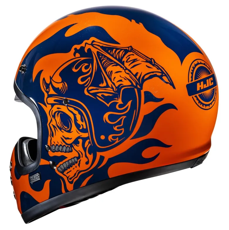 Kask integralny HJC V60 FLAME BLACK/RED czarny czerwony