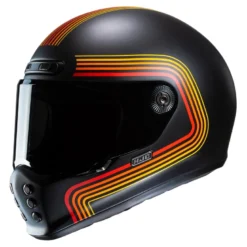 Kask integralny HJC V10 FONI BLACK/RED czarny czerwony żółty