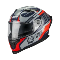 Kask integralny MT BRAKER SV COCKPIT RED/GREY/BLUE czerwony szary granatowy