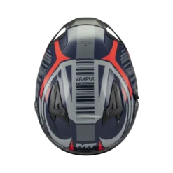 Kask integralny MT BRAKER SV COCKPIT RED/GREY/BLUE czerwony szary granatowy