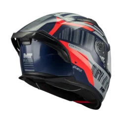 Kask integralny MT BRAKER SV COCKPIT RED/GREY/BLUE czerwony szary granatowy