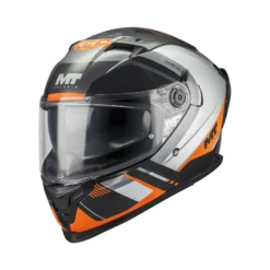 Kask integralny MT BRAKER SV INCEPTION ORANGE/SILVER/GREY pomarańczowy srebrny czarny