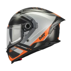 Kask integralny MT BRAKER SV INCEPTION ORANGE/SILVER/GREY pomarańczowy srebrny czarny