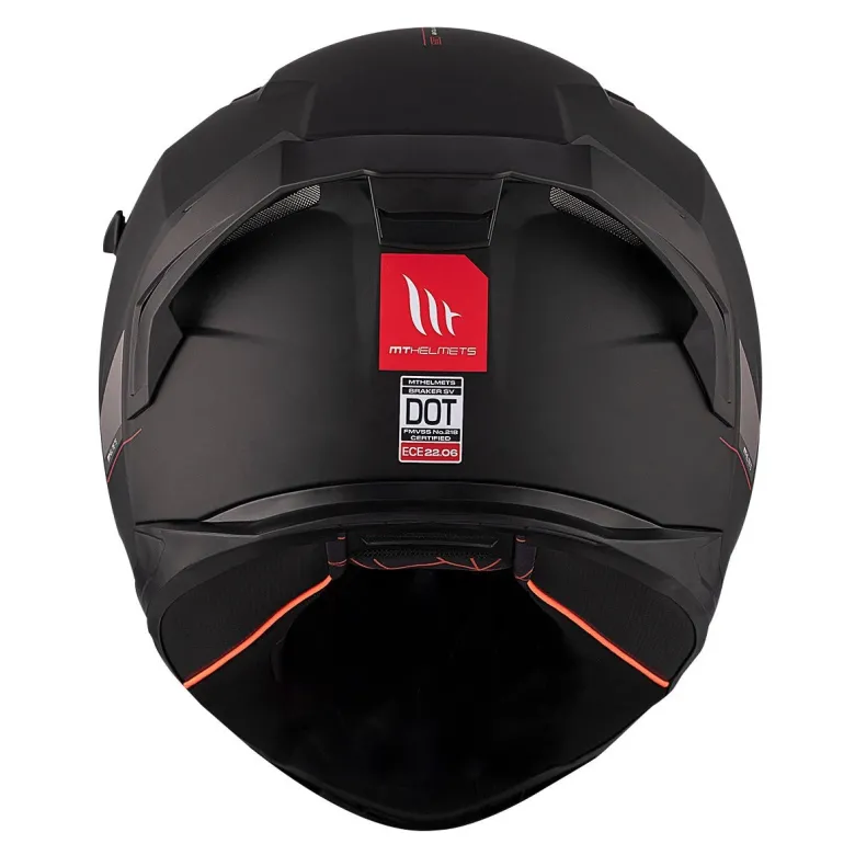 Kask integralny MT BRAKER SV SOLID MATT BLACK czarny mat
