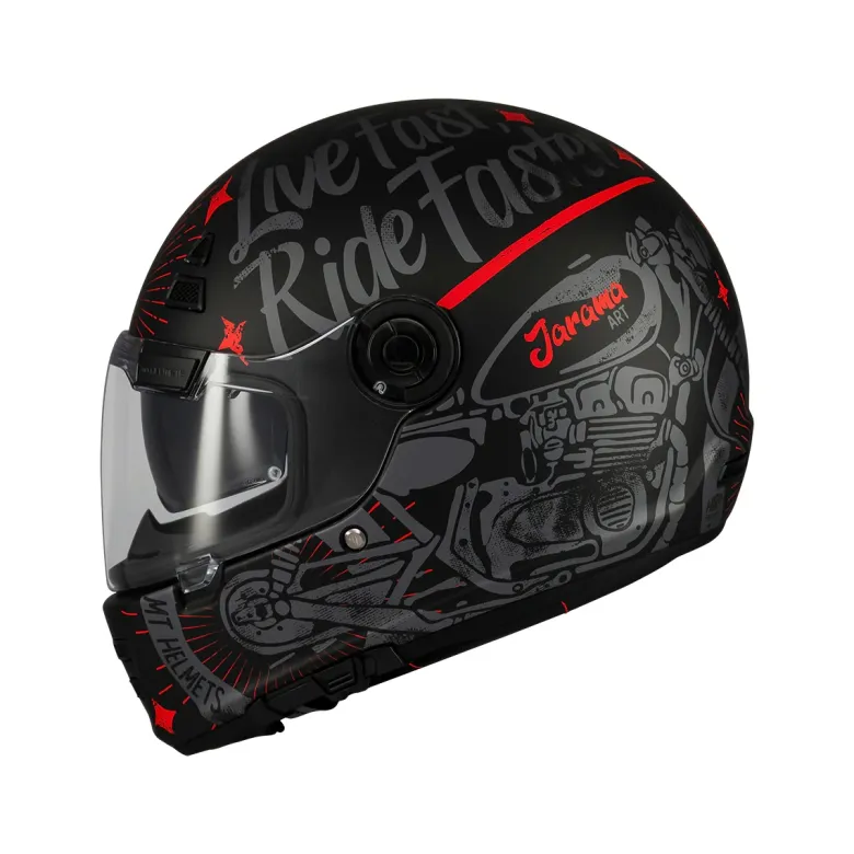 Kask integralny MT JARAMA SV ART. BLACK/RED czarny czerwony