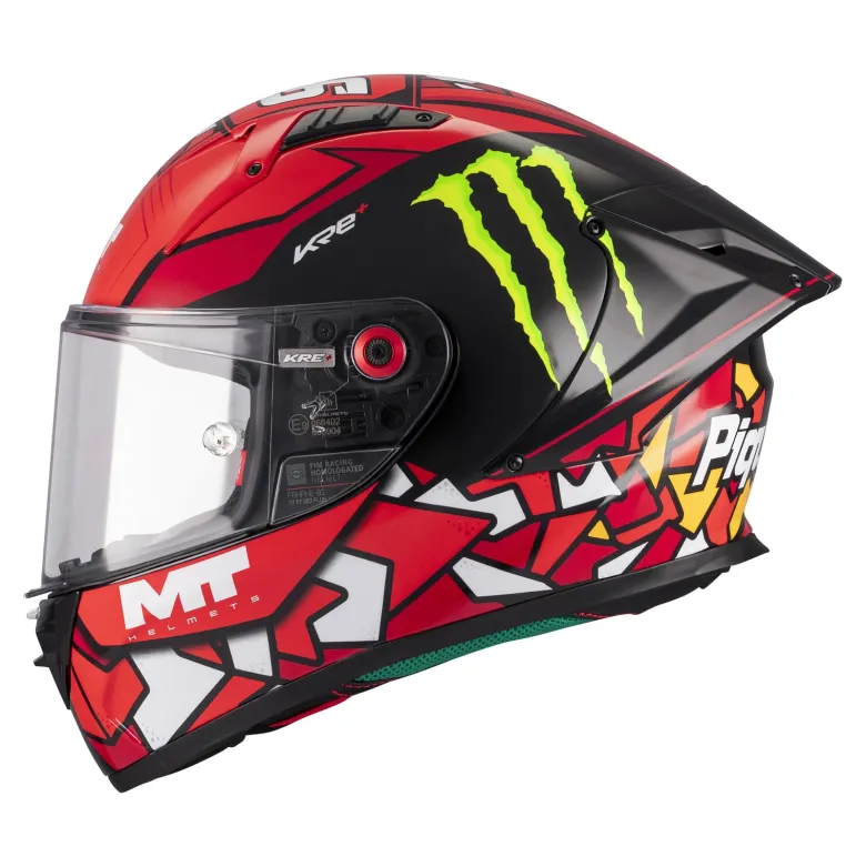 Kask integralny MT KRE+ S PIQUERAS BLACK/RED czarny czerwony